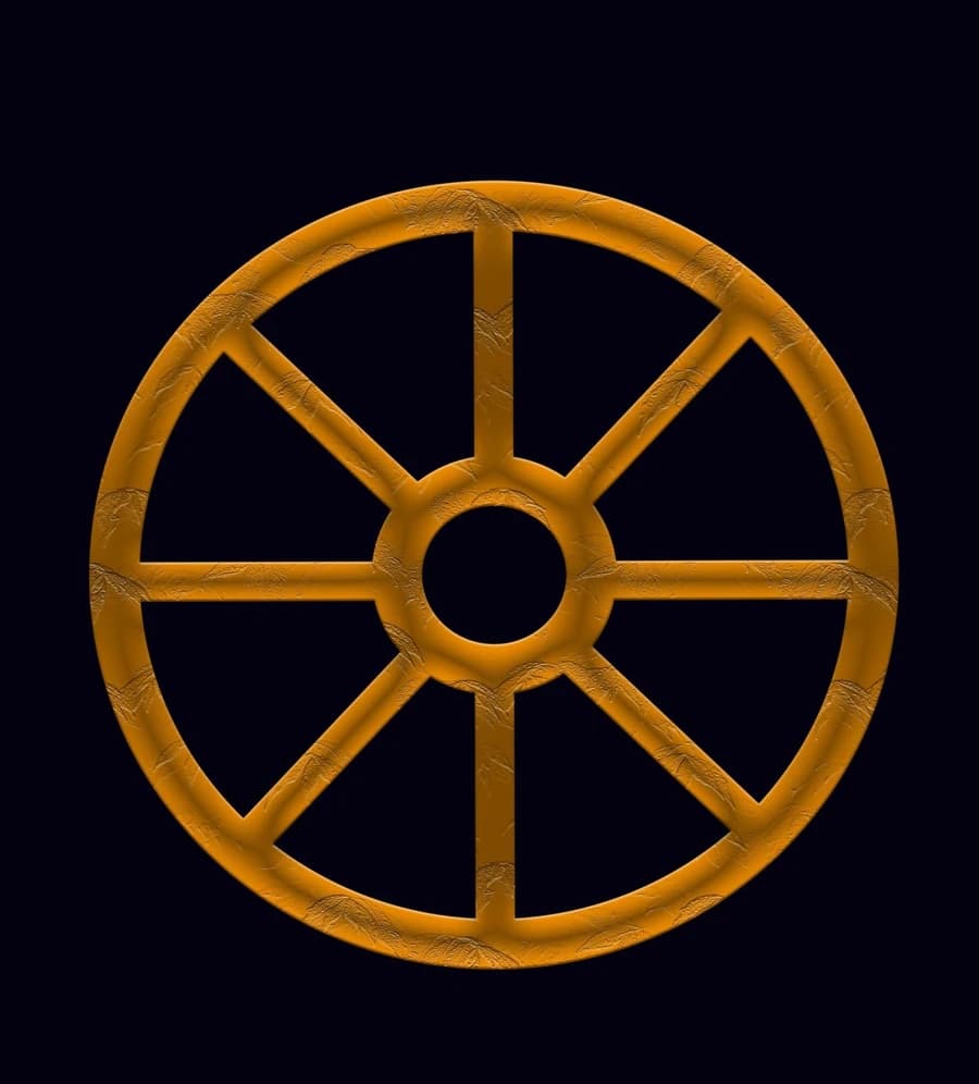 The turning wheel symbol of Jaa Boonak